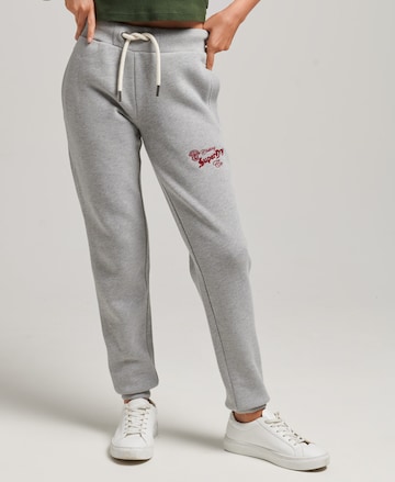 Superdry Tapered Pants in Grey: front