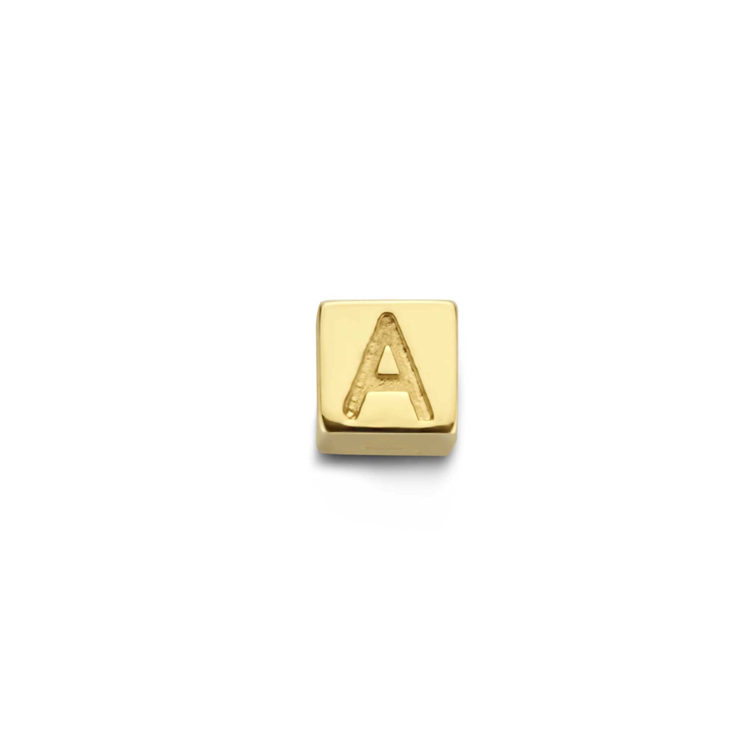 Isabel Bernard Anhänger 'K' in Gold: Vorderseite