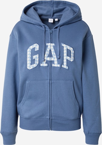 GAP Кофта на молнии 'Heritage' в Синий: спереди