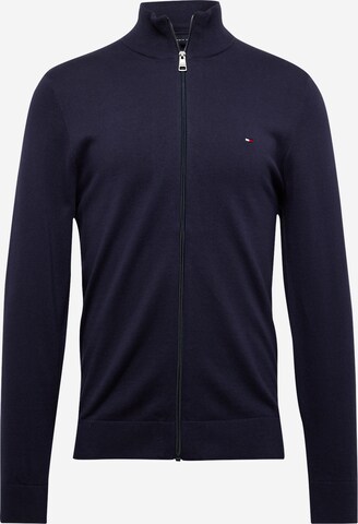 Vestes en maille TOMMY HILFIGER en bleu : devant