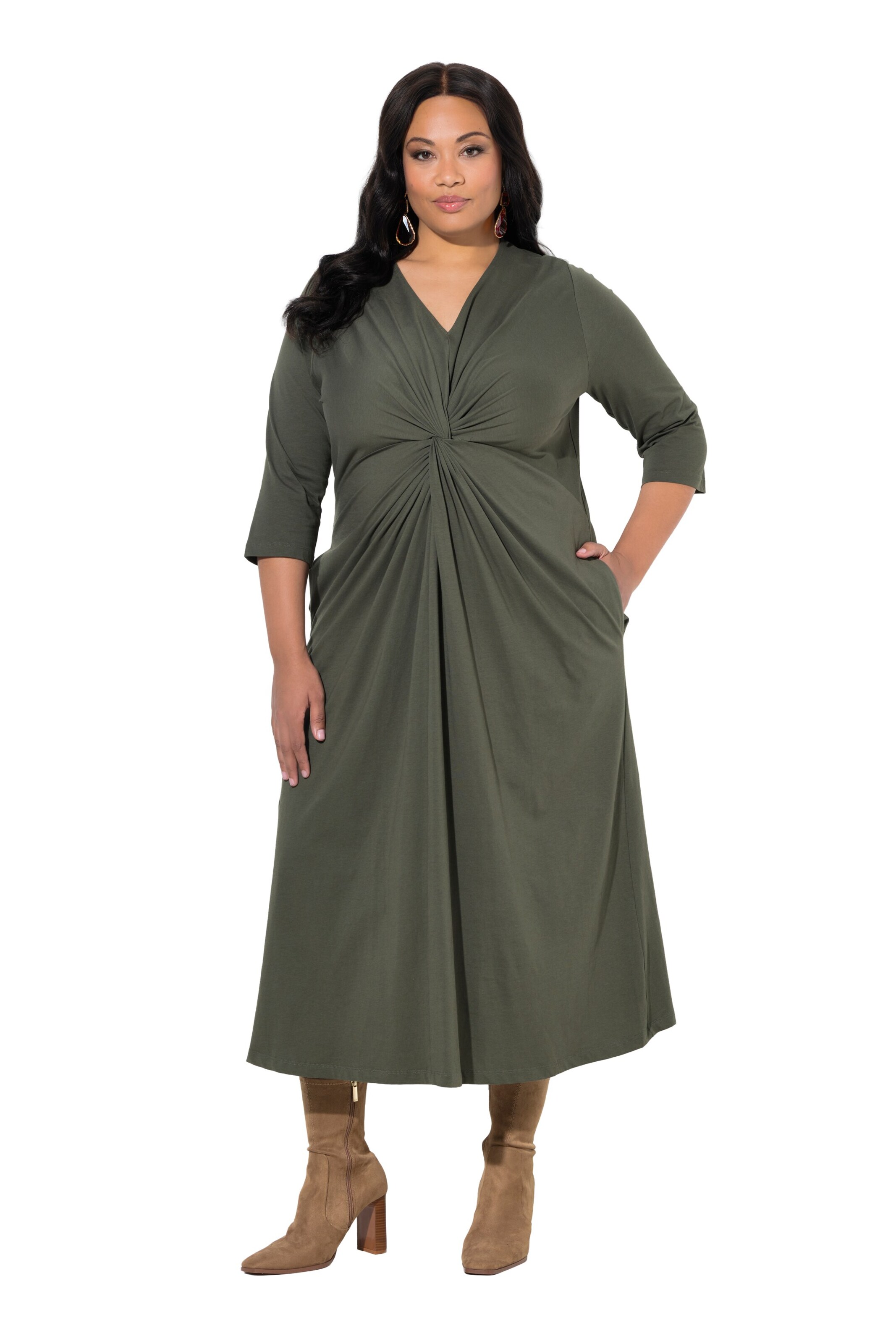 Ulla Popken Kleid in Grün: Vorderseite