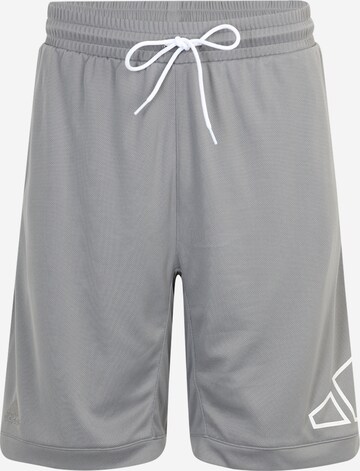 ADIDAS PERFORMANCE Workout Pants 'Big Logo' in Grey: front