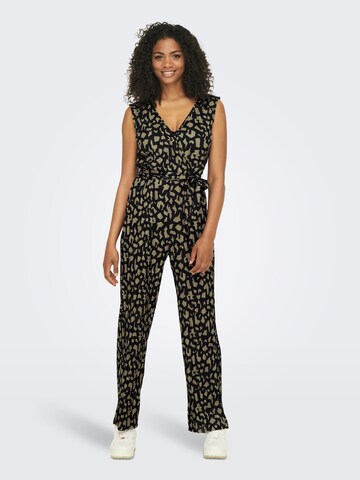 ONLY Jumpsuit 'SAFARI' in Zwart: voorkant