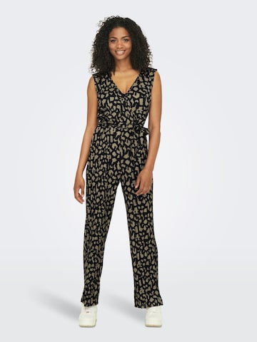 ONLY Jumpsuit 'SAFARI' in Zwart: voorkant