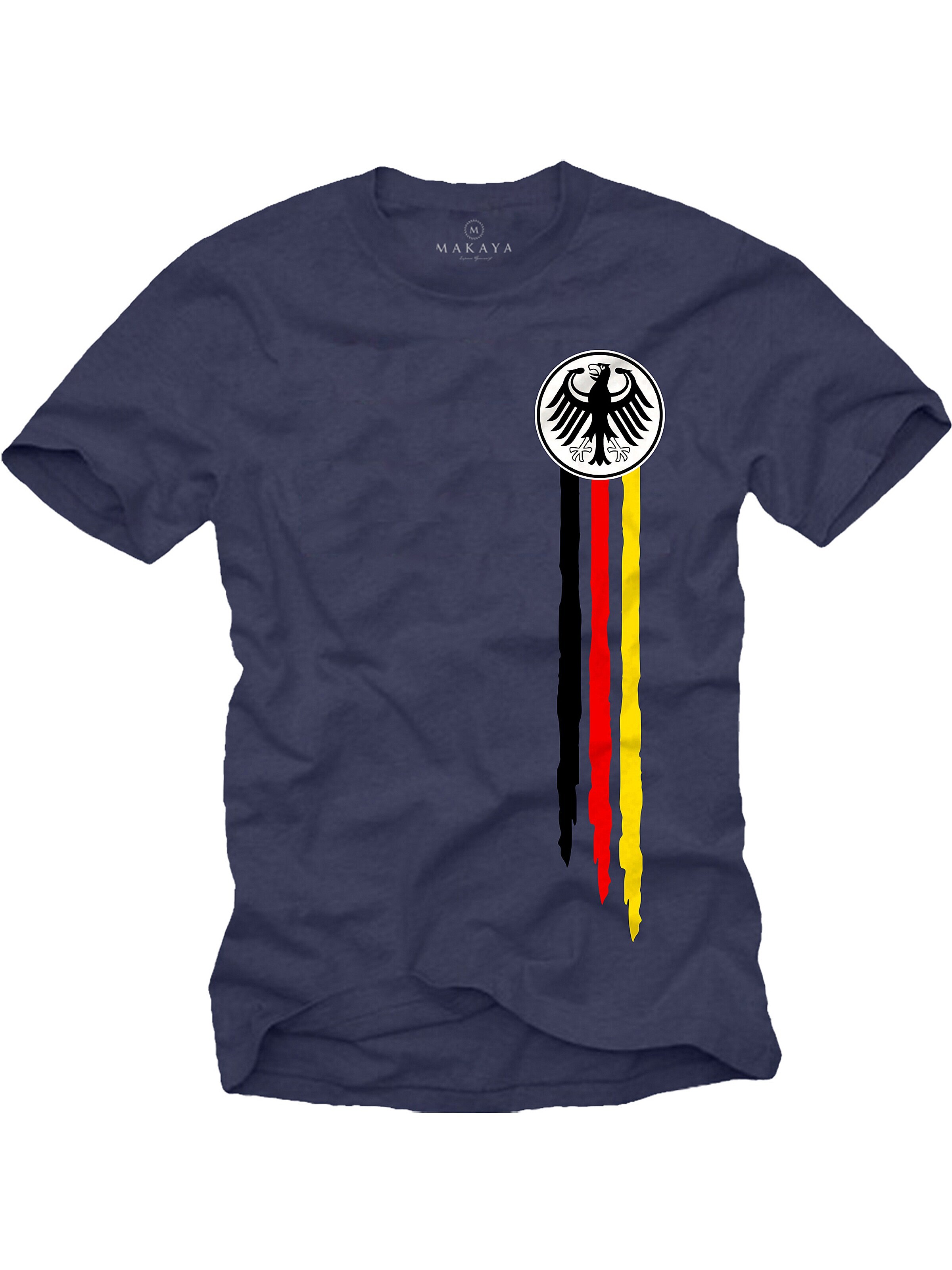 MAKAYA Shirt 'Bundesadler' in Blue: front