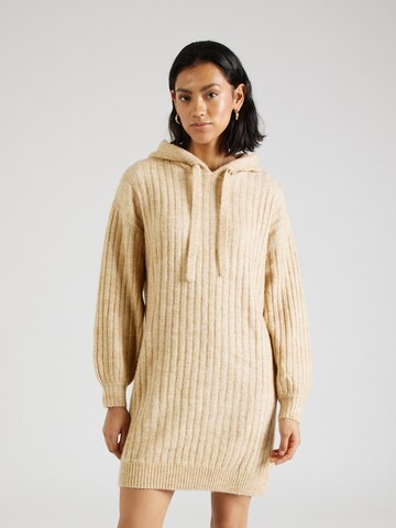 ABOUT YOU Gebreide jurk 'Marit' in Beige: voorkant