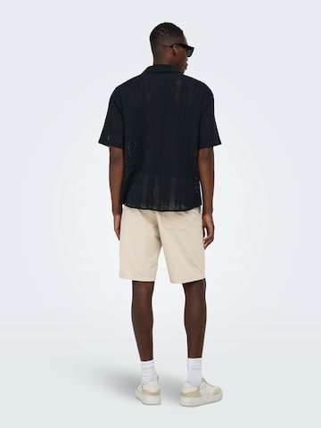 Only & Sons - Ajuste confortable Camisa 'ONSDANI' en negro