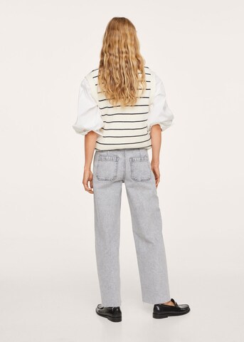 MANGO Wide leg Jeans 'Catherin' in Grey