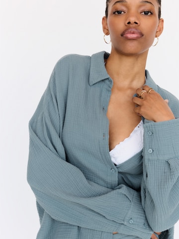 Pull&Bear Bluse i blå