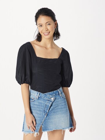 Abercrombie & Fitch Blouse in Black: front