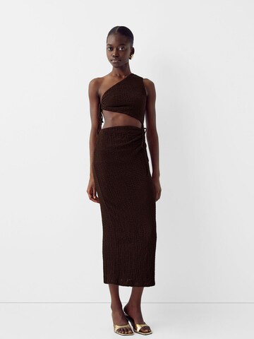 Robe d’été Bershka en marron : devant