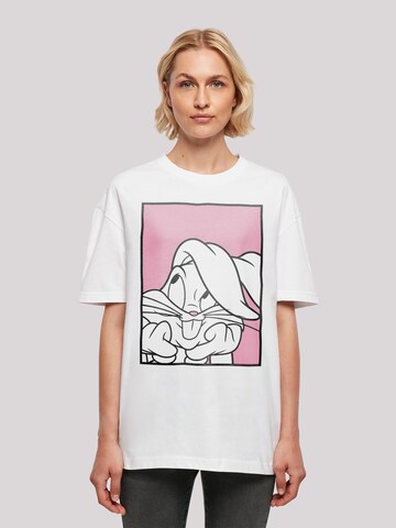 T-shirt ' Looney Tunes Bugs Bunny Adore' F4NT4STIC en blanc : devant