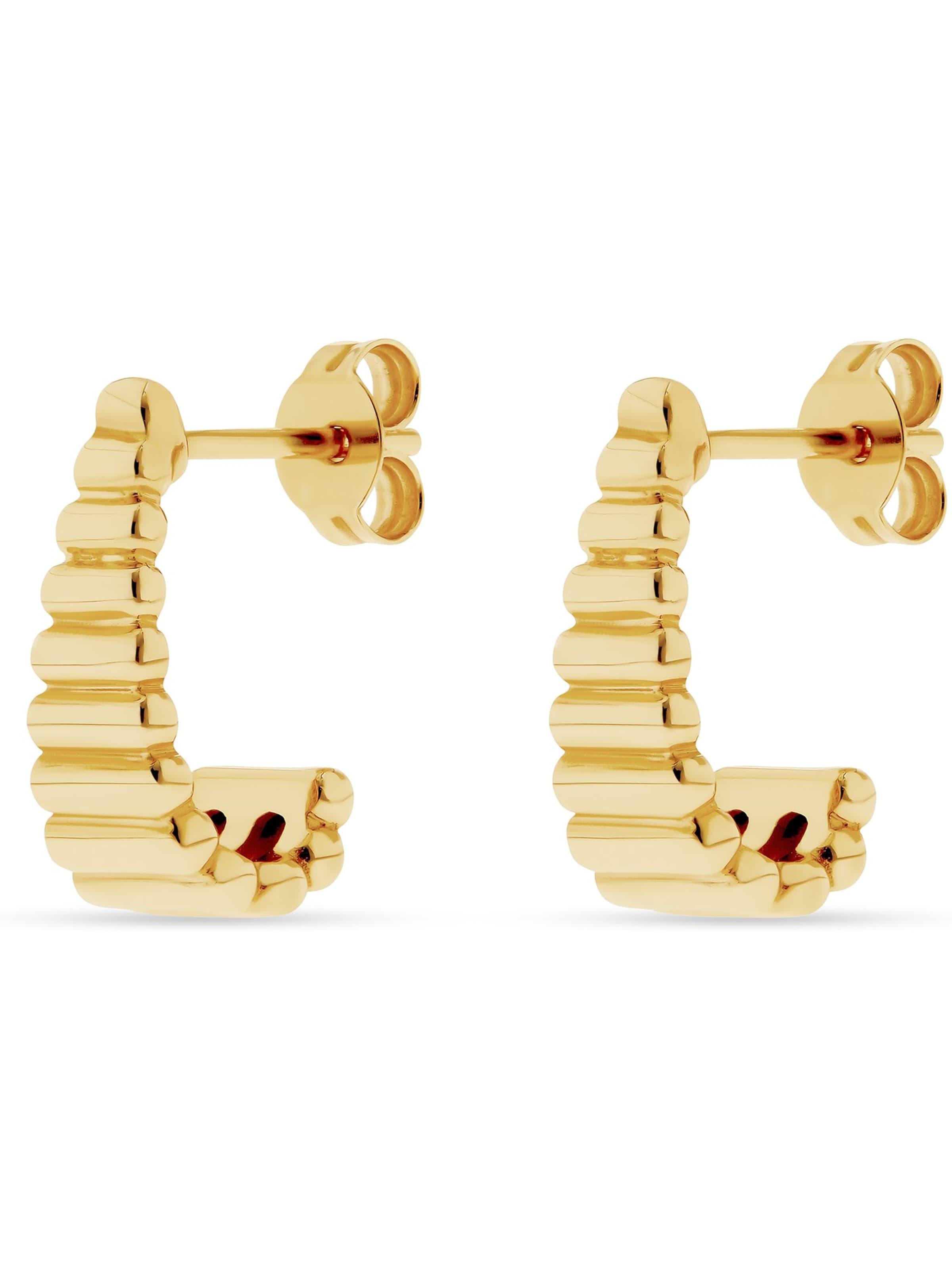 CHRIST Earrings in Yellow: front
