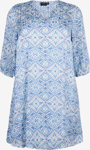 Robe 'MLUCY' Zizzi en bleu : devant