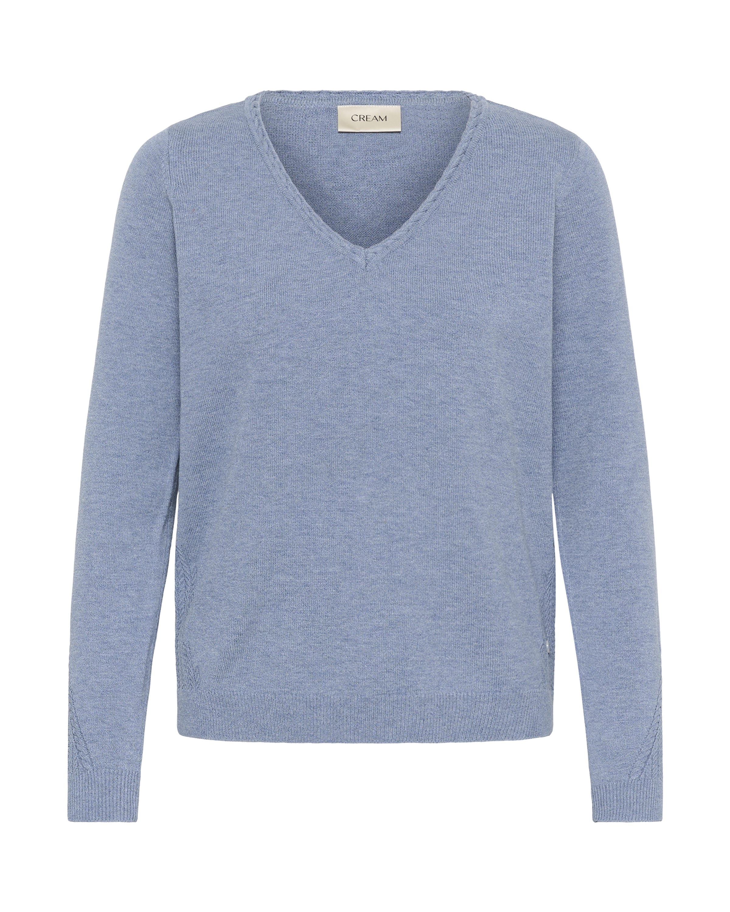 Pull-over 'Dela' Cream en bleu : devant