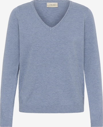 Pull-over 'Dela' Cream en bleu : devant