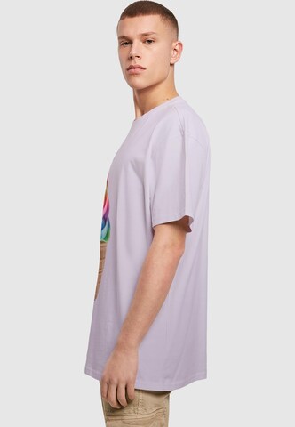 Merchcode T-Shirt 'Pride Scoops' in Lila