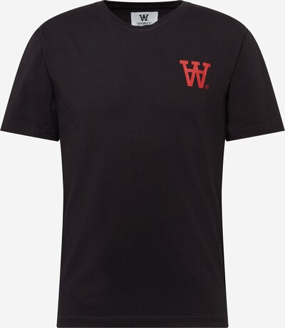 WOOD WOOD T-Shirt 'ACE' en rouge / noir, Vue avec produit