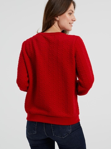 Bluză de molton de la WE Fashion pe roșu