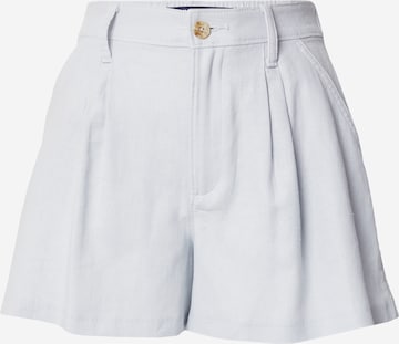 HOLLISTER Regular Pleat-front trousers in Blue: front