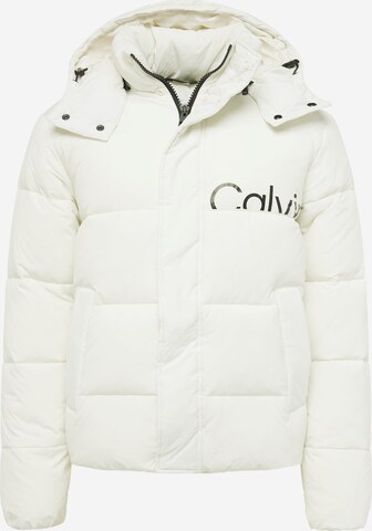 Veste mi-saison 'Essential' Calvin Klein Jeans en blanc : devant