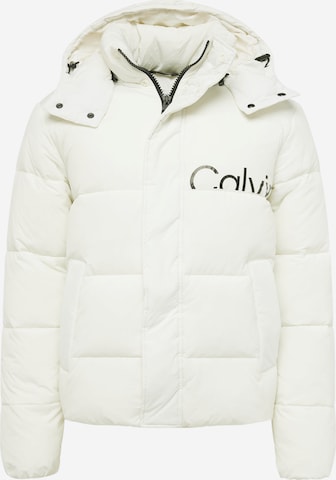 Veste mi-saison 'Essential' Calvin Klein Jeans en blanc : devant