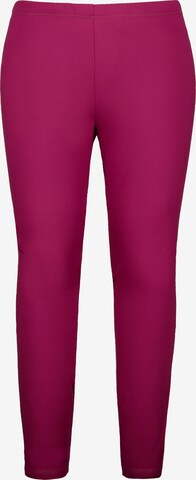 Ulla Popken Skinny Leggings in Roze: voorkant