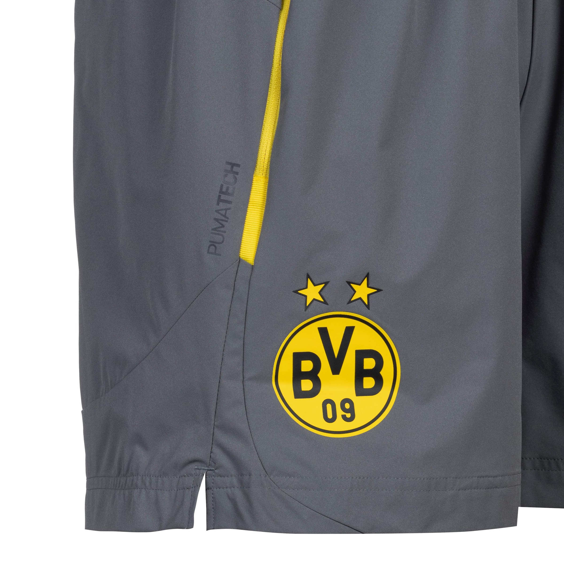 PUMA Regularen Športne hlače 'Borussia Dortmund' | siva barva