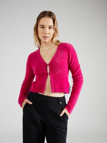 HUGO Red Gebreid vest 'Sribin' in Roze: voorkant