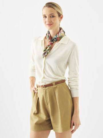 CODELLO Shawl in Green: front