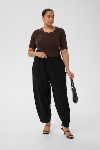 KAFFE CURVE Baggy Broek 'KCnana' in Zwart