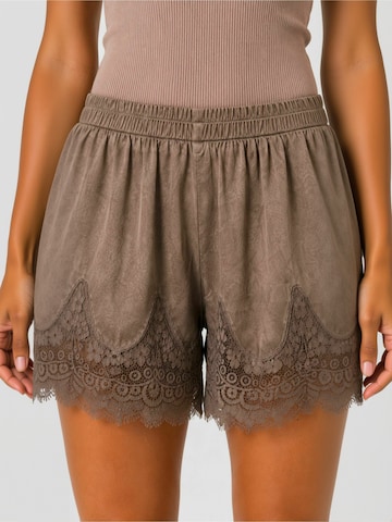 Opal Studio Regular Broek ' Luna ' in Bruin