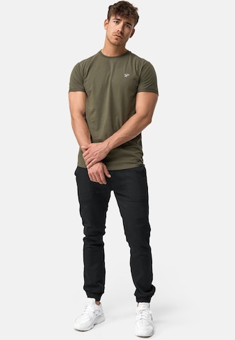 T-Shirt ' Kloge ' INDICODE JEANS en vert