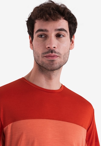 ICEBREAKER Performance Shirt 'Cool-Lite Sphere III' in Orange