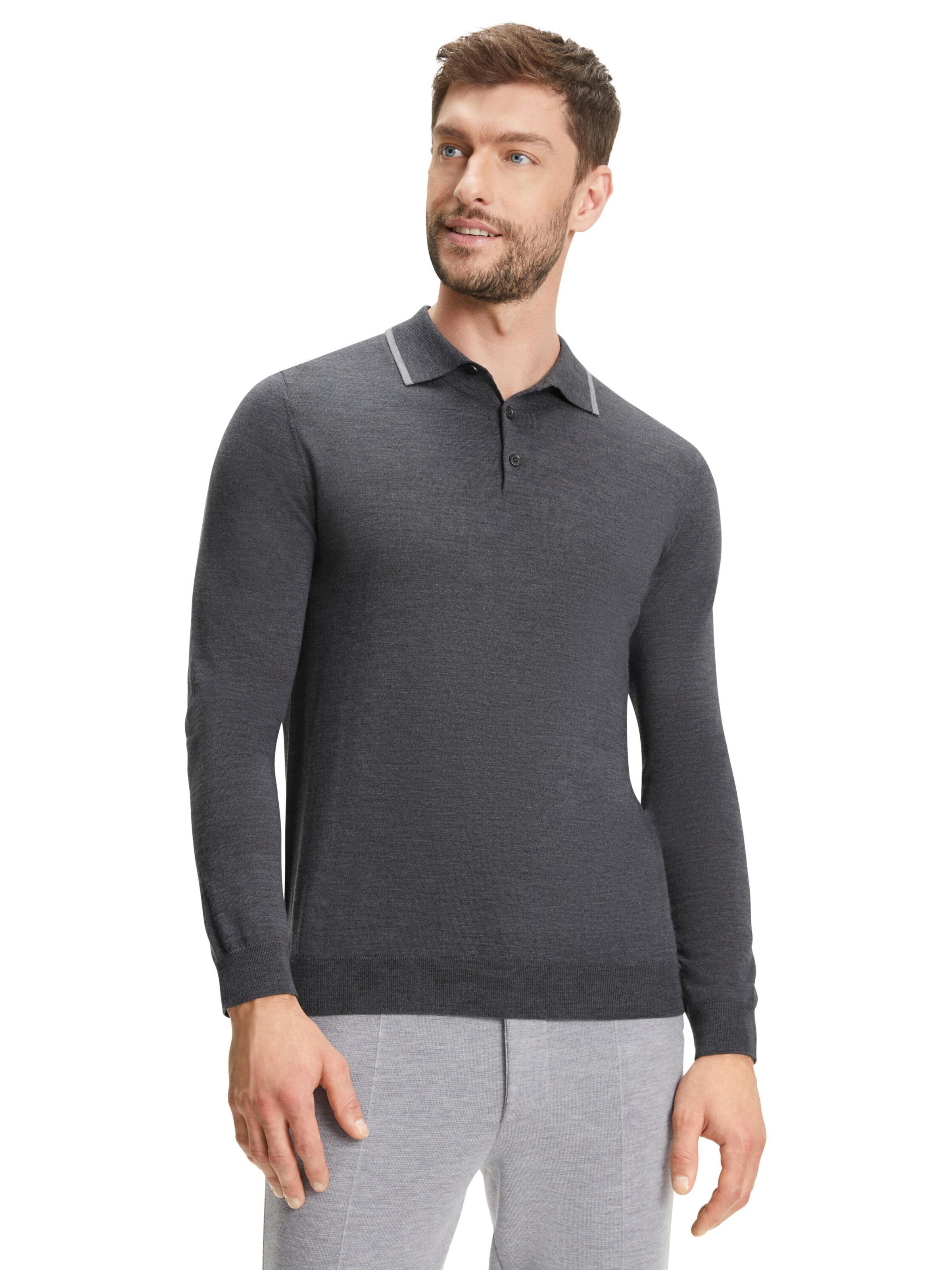 FALKE Sweater in Grey: front