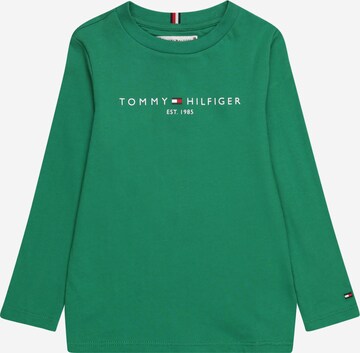 TOMMY HILFIGER Shirt 'Essential' in Groen: voorkant