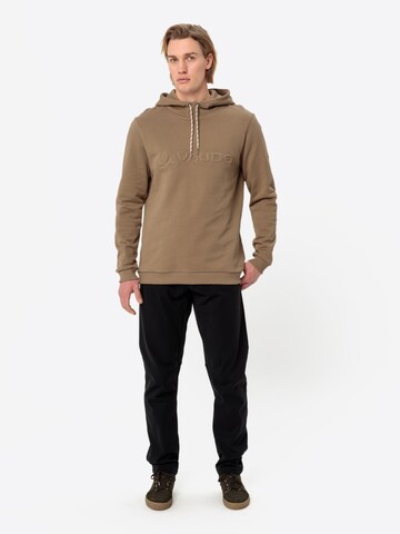 VAUDE Sports sweatshirt 'Manukau' in Brown