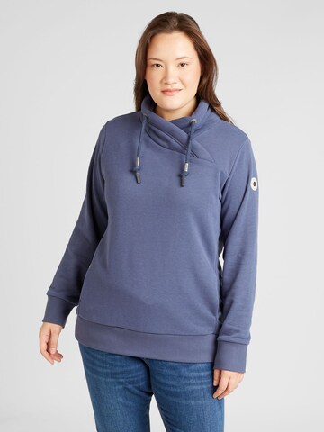 Ragwear Plus Sweatshirt 'NESKA COMFY' in Blau: predná strana
