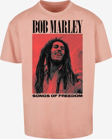 T-Shirt 'Bob Marley' F4NT4STIC en orange : devant