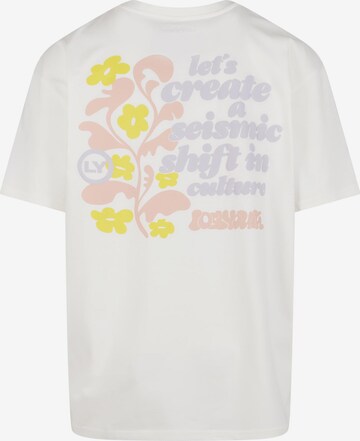 Lost Youth T-Shirt 'Flowers' in Weiß