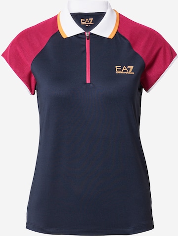 EA7 Emporio Armani Performance Shirt in Blue: front
