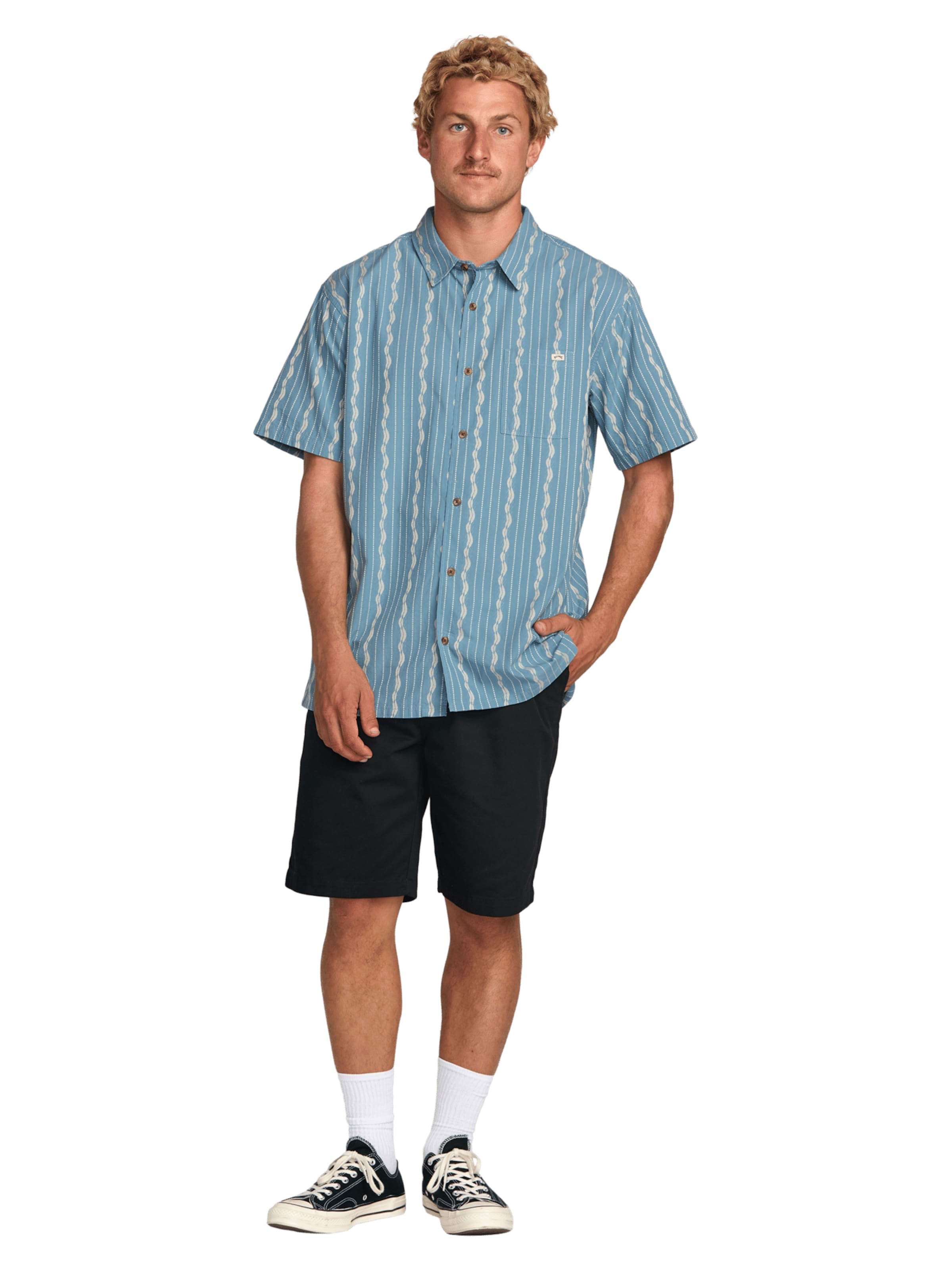 BILLABONG Regular fit Overhemd 'Sunday' in Blauw