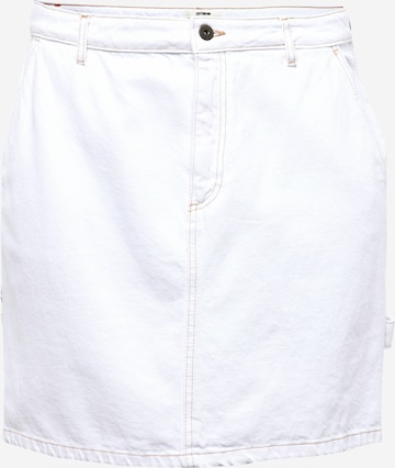 Cotton On Curve Skirt in White: front