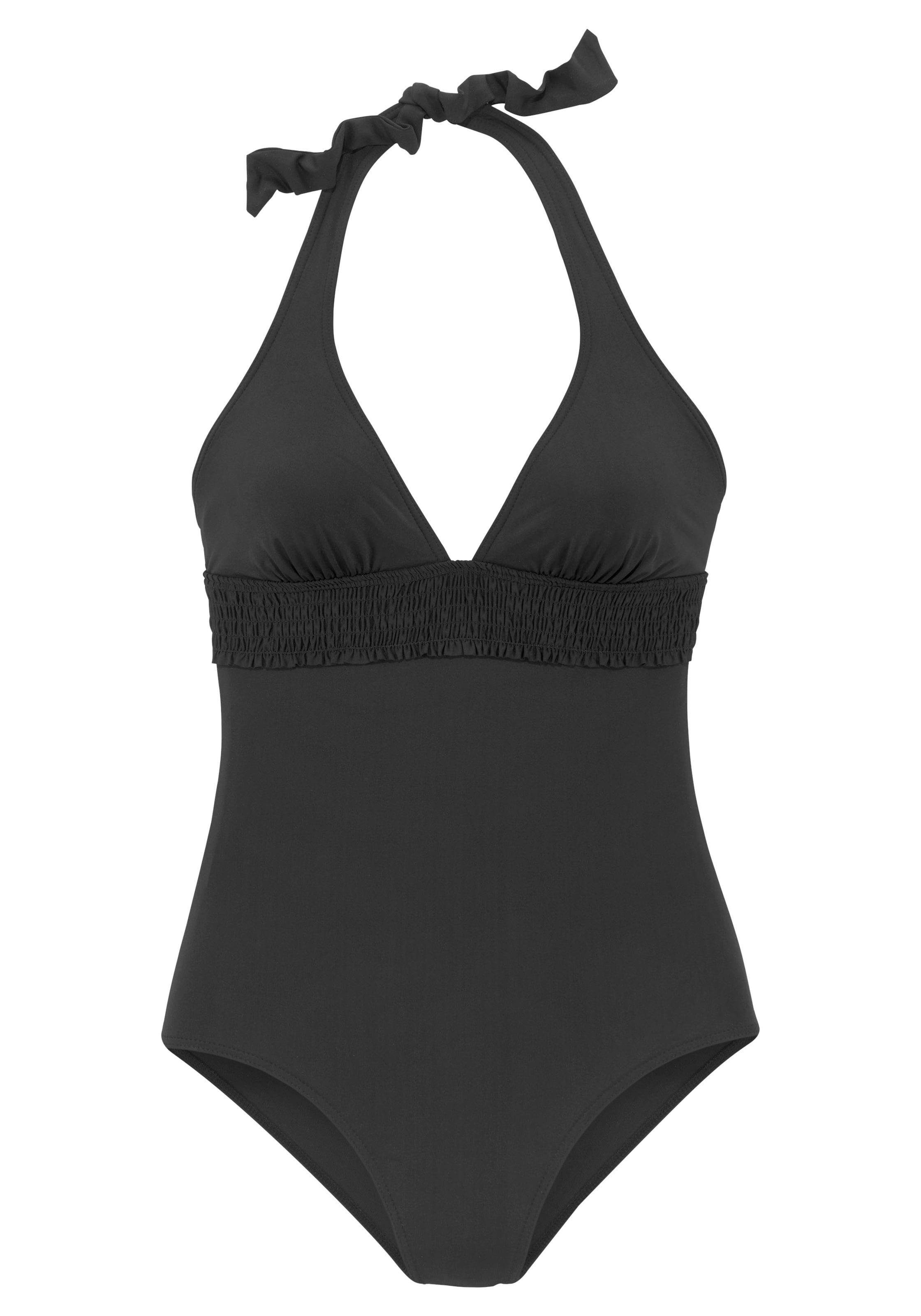 BUFFALO - Triángulo Traje de baño en negro: frente