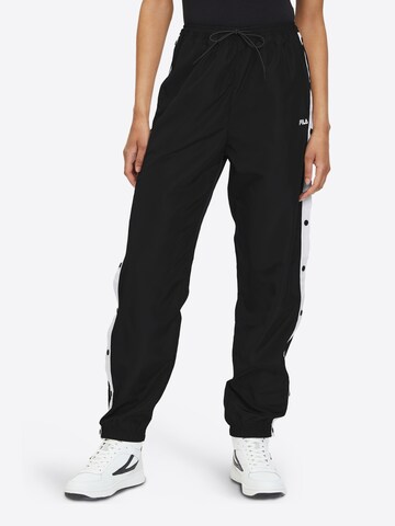 Loosefit Pantalon de sport 'LARISA' FILA en noir : devant