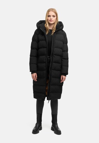 Manteau fonctionnel 'Harukaa 16' MARIKOO en noir : devant
