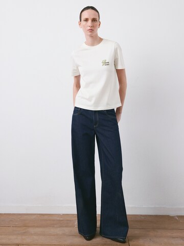 MANGO Koszulka 'ILUSTRA' w kolorze biały