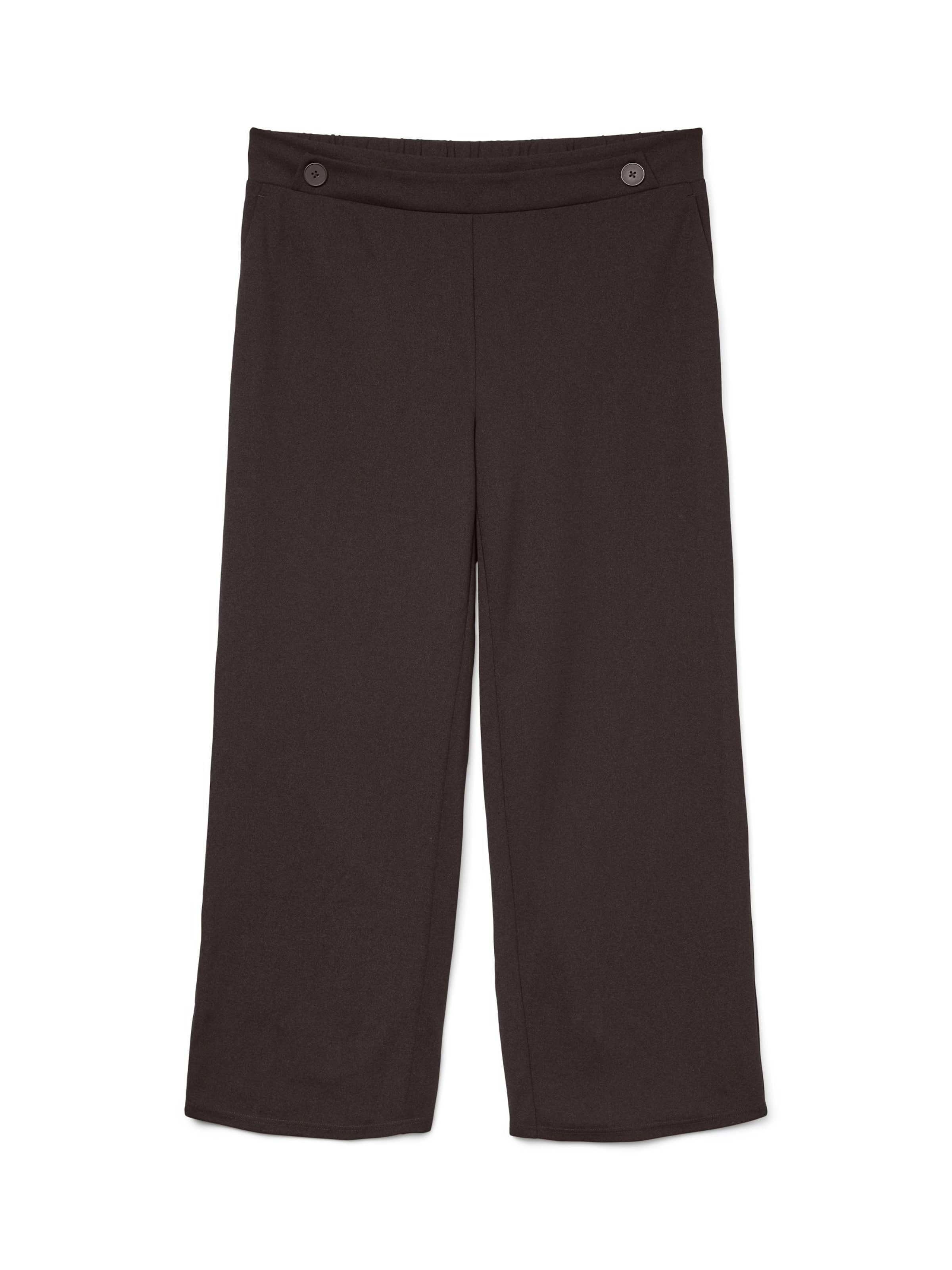 Wide leg Pantaloni di Vero Moda Curve in marrone: frontale