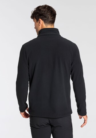 JACK WOLFSKIN Athletic Fleece Jacket in Black