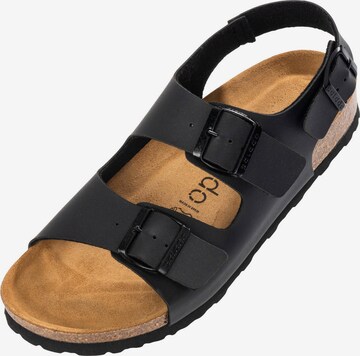 Palado Sandals 'Napoli' in Black: front